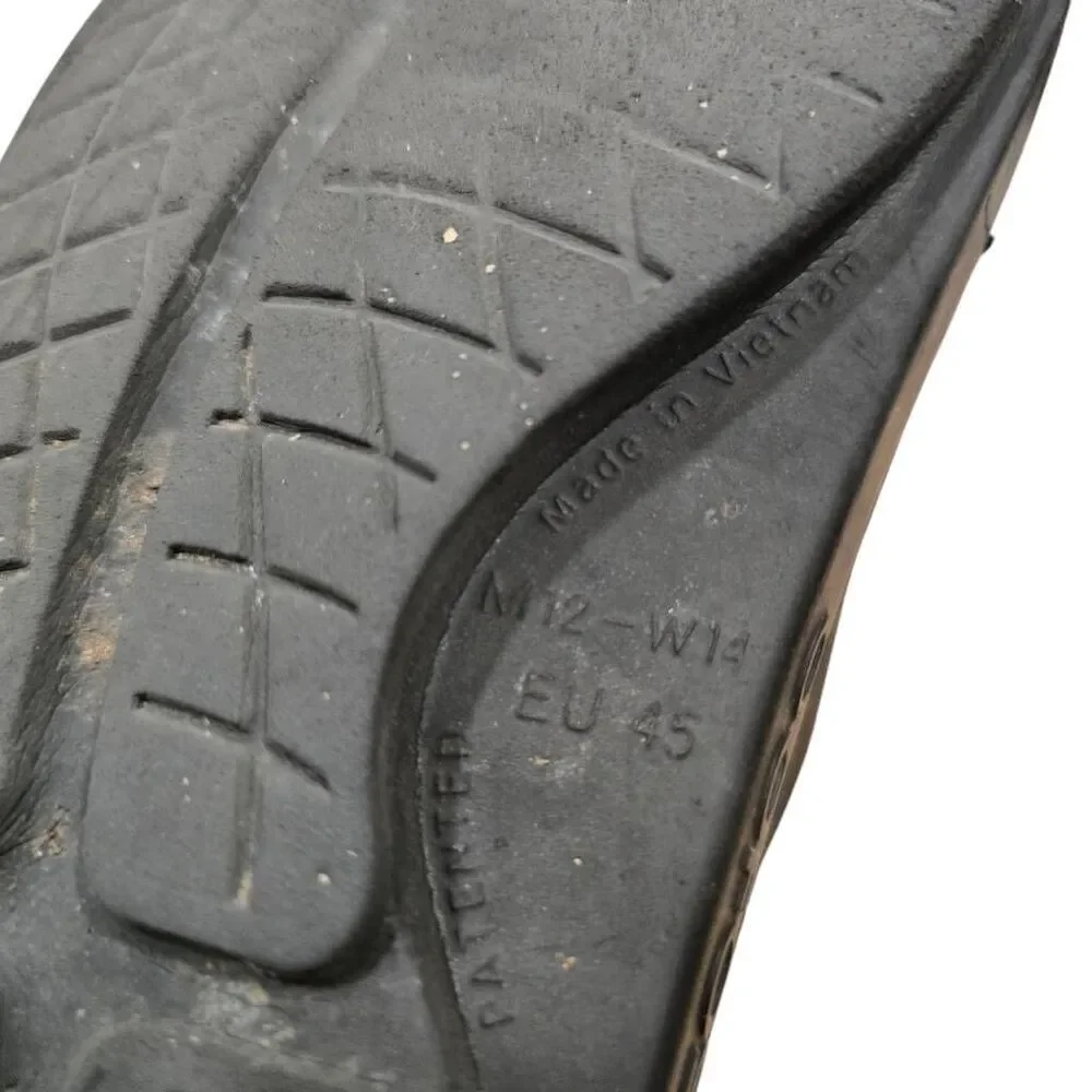 Oofos OOahh Recovery Slide Sandals Men's 12 Black Lightweight Slip On Open‎ Toe